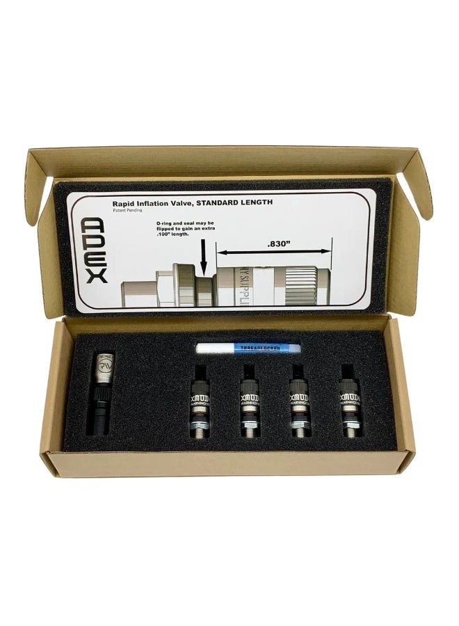 APEX PERFORMANCE Rapid Inflation Valve STANDARD Set of 4 - Image 2